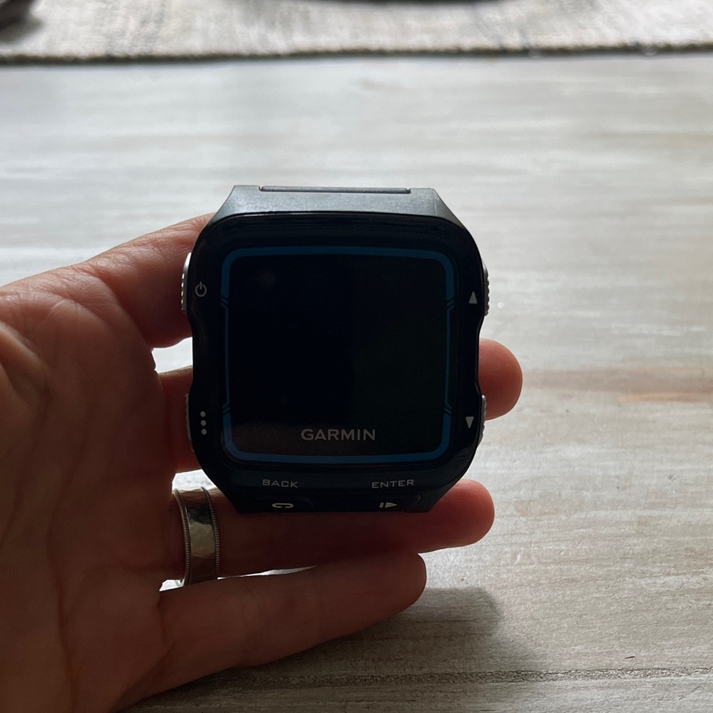 Garmin Black and Blue Smartwatch